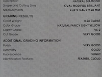 Natural diamond | 0.28ct ( igi gecertificeerd ) - afbeelding 7 van  8