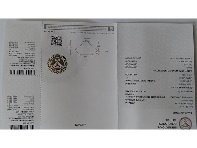 Natural diamond | 0.30ct ( igi gecertificeerd ) - afbeelding 5 van  7