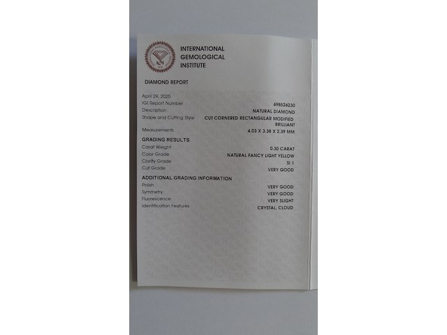 Natural diamond | 0.30ct ( igi gecertificeerd ) - afbeelding 6 van  7