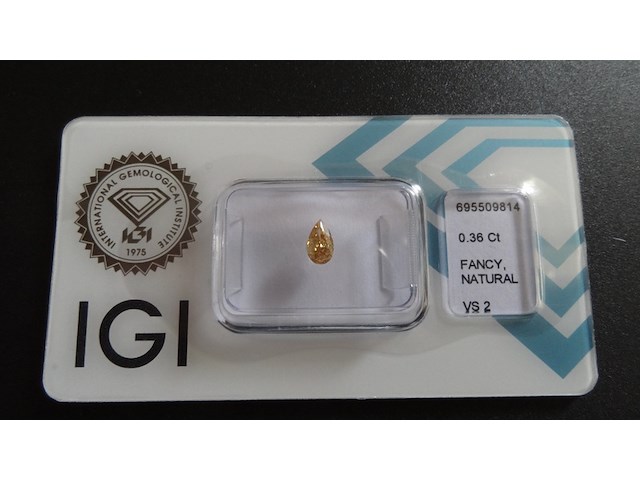 Natural diamond | 0.36ct ( igi gecertificeerd ) - afbeelding 1 van  5