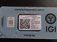 Natural diamond | 0.36ct ( igi gecertificeerd ) - afbeelding 2 van  5