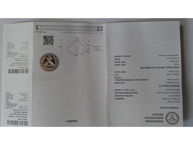 Natural diamond | 0.36ct ( igi gecertificeerd ) - afbeelding 3 van  5