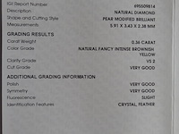 Natural diamond | 0.36ct ( igi gecertificeerd ) - afbeelding 4 van  5