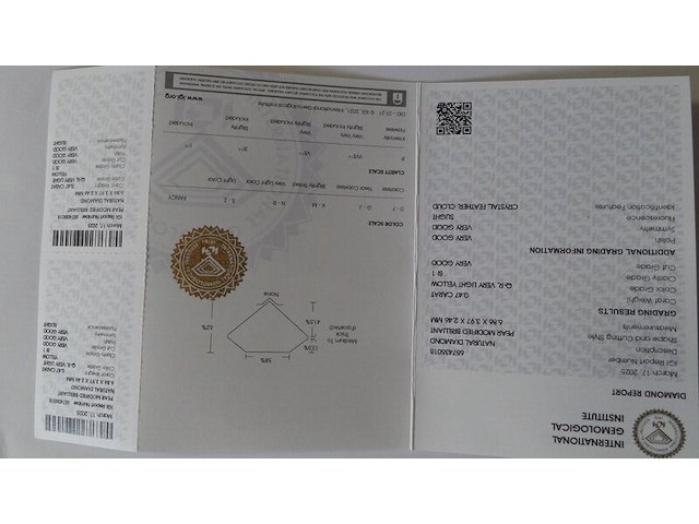 Natural diamond | 0.47ct ( igi gecertificeerd ) - afbeelding 6 van  8