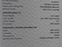 Natural diamond | 0.47ct ( igi gecertificeerd ) - afbeelding 7 van  8