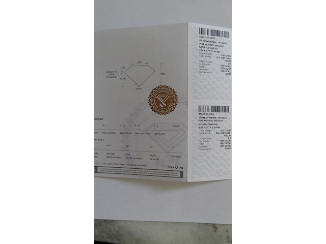 Natural diamond | 0.47ct ( igi gecertificeerd ) - afbeelding 8 van  8