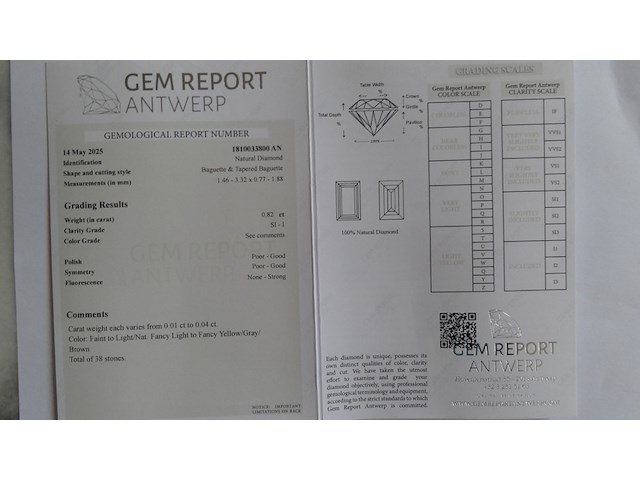 Natural diamond | 0.82ct - afbeelding 4 van  6