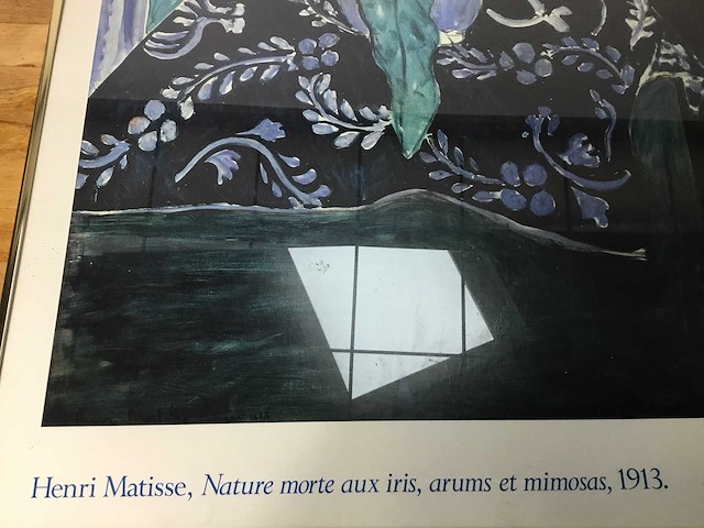 Nature morte aux iris, arums et mimosas - afbeelding 2 van  7
