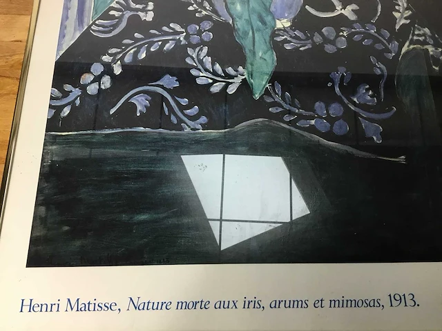 Nature morte aux iris, arums et mimosas - afbeelding 2 van  7