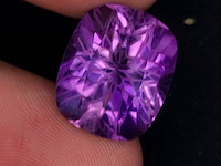 Natuurlijk amethyst | 16.20ct, deep purplish - afbeelding 1 van  1
