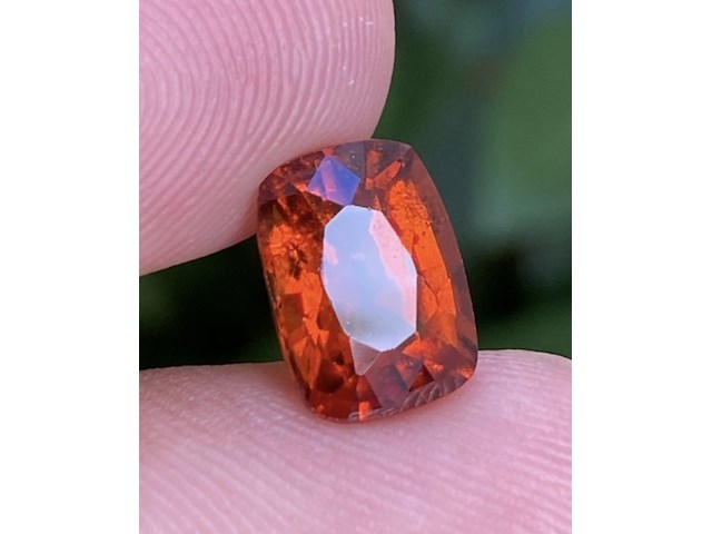 Natuurlijk granaat | 3.88ct, volcanic fire orange - afbeelding 1 van  1