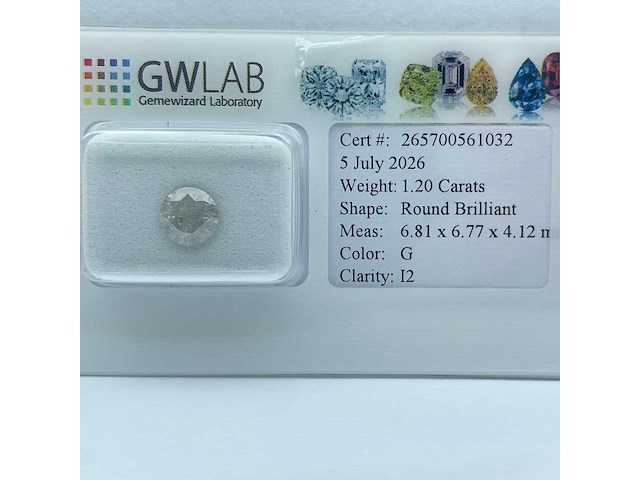 Natuurlijke diamant van 1,20 karaat - afbeelding 4 van  5