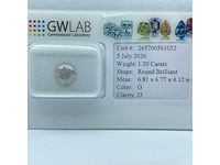 Natuurlijke diamant van 1,20 karaat - afbeelding 4 van  5