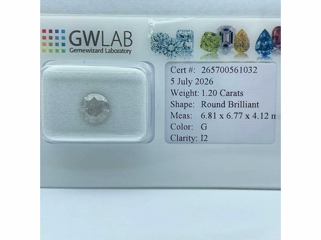 Natuurlijke diamant van 1,20 karaat - afbeelding 4 van  5