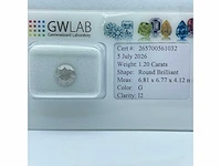 Natuurlijke diamant van 1,20 karaat - afbeelding 4 van  5