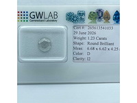 Natuurlijke diamant van 1,23 karaat - afbeelding 1 van  5