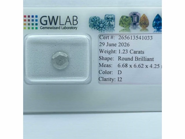 Natuurlijke diamant van 1,23 karaat - afbeelding 2 van  5