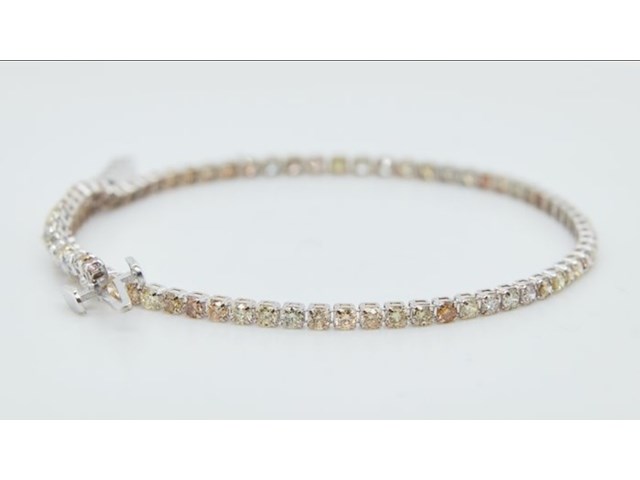 Natuurlijke diamanten – exclusieve 18k witgouden armband – 1.97ct, 2025 - afbeelding 3 van  7