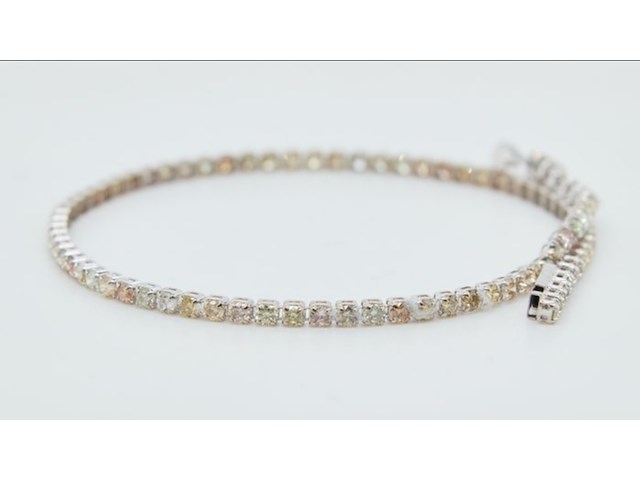 Natuurlijke diamanten – exclusieve 18k witgouden armband – 1.97ct, 2025 - afbeelding 5 van  7