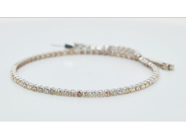 Natuurlijke diamanten – exclusieve 18k witgouden armband – 1.97ct, 2025 - afbeelding 6 van  7