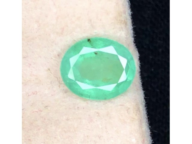 Natuurlijke emerald | zambian | 0.70ct, groen - afbeelding 1 van  1