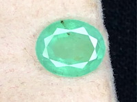 Natuurlijke emerald | zambian | 0.70ct, groen - afbeelding 1 van  1