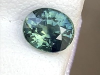 Natuurlijke parti saffier | 1.20ct, blue / green - afbeelding 1 van  2