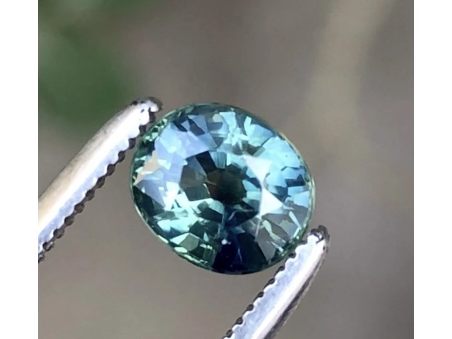 Natuurlijke parti saffier | 1.20ct, blue / green - afbeelding 2 van  2