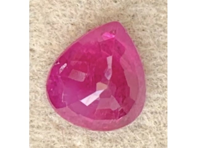 Natuurlijke robijn - burma (myanmar) | 0.77ct, rood - afbeelding 3 van  4