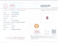 Natuurlijke robijn - burma (myanmar) | 1.63ct, roze / rood - afbeelding 4 van  4