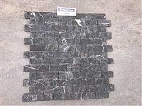 Natuursteen black marmer mozaïek 29x30,5 cm tegel 10 m² - afbeelding 2 van  3