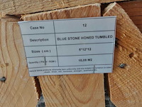 Natuursteen blauwe hardsteen 12x12x5 cm tegel 50,4 m² - afbeelding 6 van  8