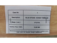Natuursteen blauwe hardsteen 12x18x5 cm tegel 54 m² - afbeelding 9 van  10