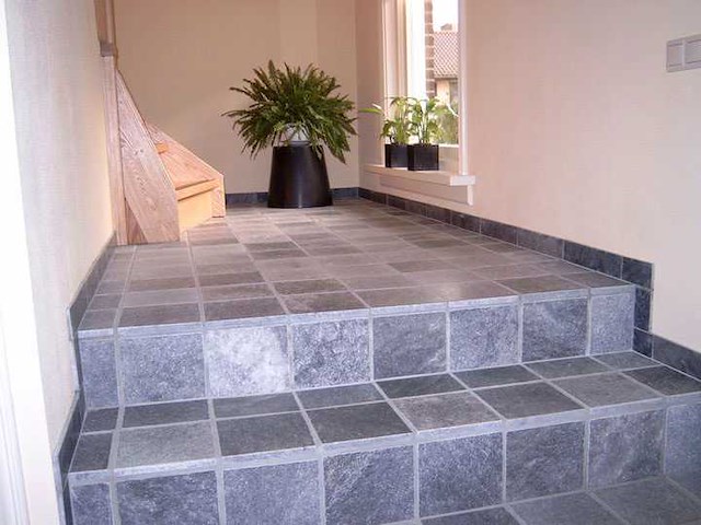 Natuursteen blauwe hardsteen gezoet 20x20x2 cm tegel 67,2 m² - afbeelding 2 van  4