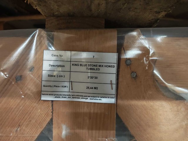 Natuursteen blauwe hardsteen honed 20x20x3 cm tegel 75,6 m² - afbeelding 2 van  11