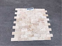 Natuursteen light travertin mozaïek 29x30,5 cm tegel 10 m² - afbeelding 2 van  3