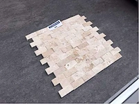 Natuursteen light travertin mozaïek 29x30,5 cm tegel 10 m² - afbeelding 3 van  3