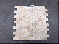 Natuursteen light travertin mozaïek 29x30,5 cm tegel 10 m² - afbeelding 2 van  3