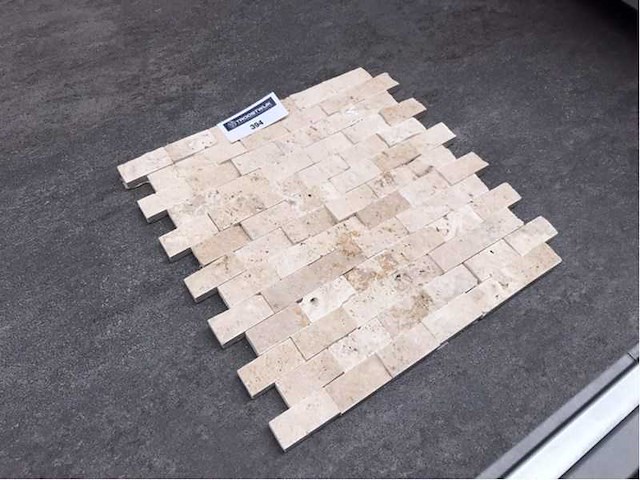 Natuursteen light travertin mozaïek 29x30,5 cm tegel 10 m² - afbeelding 3 van  3
