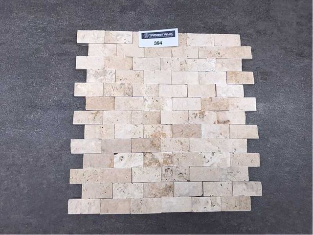 Natuursteen light travertin mozaïek 29x30,5 cm tegel 10 m² - afbeelding 3 van  3