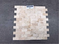 Natuursteen light travertin mozaïek 29x30,5 cm tegel 10 m² - afbeelding 2 van  3