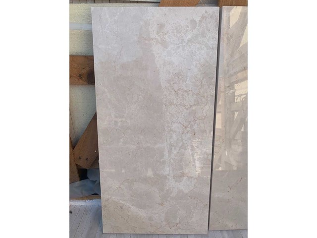 Natuursteen marmer beige gepolijst 30x60x2 cm tegel 36 m² - afbeelding 4 van  5