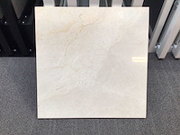 Natuursteen marmer beige gepolijst tegel 60x60x2 cm 54 m² - afbeelding 1 van  7