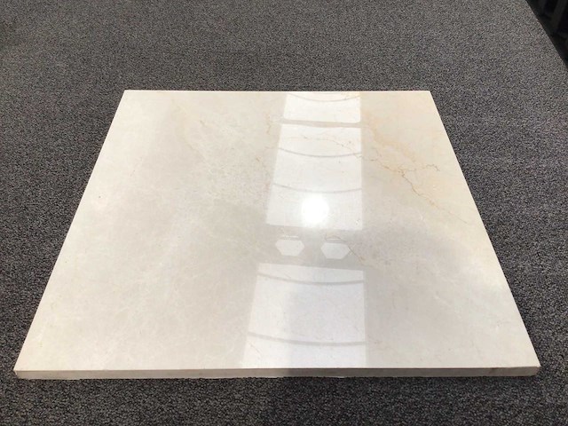 Natuursteen marmer beige gepolijst tegel 60x60x2 cm 54 m² - afbeelding 6 van  7