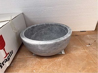 Natuursteen marmer blauw waskom 32x15 cm - afbeelding 3 van  5