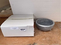 Natuursteen marmer blauw waskom 32x15 cm - afbeelding 5 van  5