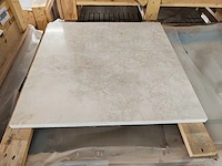Natuursteen marmer creme gepolijst 61x61x2 cm tegels 83,75 m²