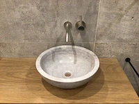 Natuursteen marmer grey waskom 40,6x15 cm - afbeelding 1 van  5