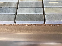 Natuursteen marmer grijs 2x5 cm mozaïek tegel 9 m² - afbeelding 7 van  8