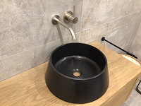 Natuursteen marmer toros black waskom 40x15 cm - afbeelding 5 van  5